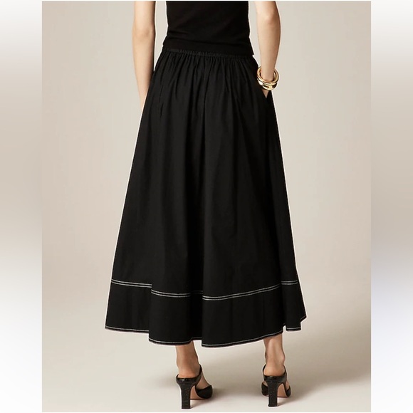 J Crew Skirt 4 Contrast Stitch Blue - Picture 8 of 12